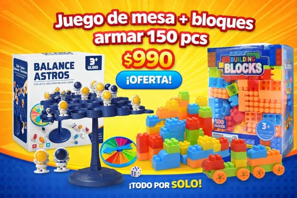 Bloques de armar + juego de mesa